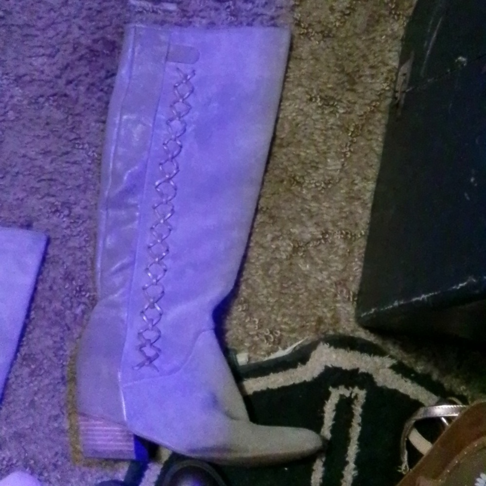 Women's Boots GianniBini size9.5M knee high grey & brown